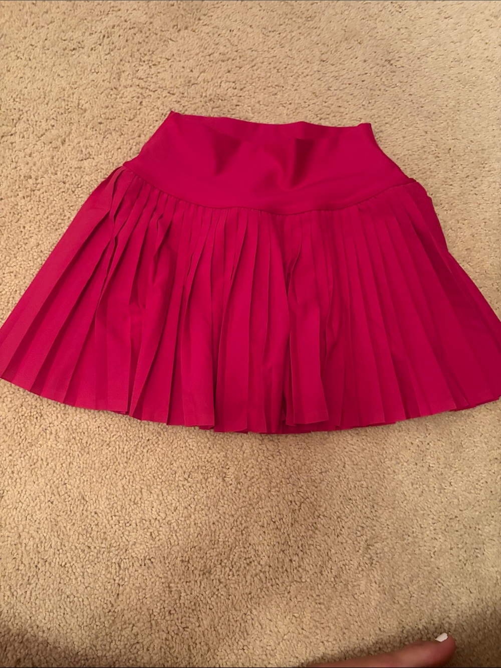 ALO Yoga Pleated Mini Skirt in Hot Pink